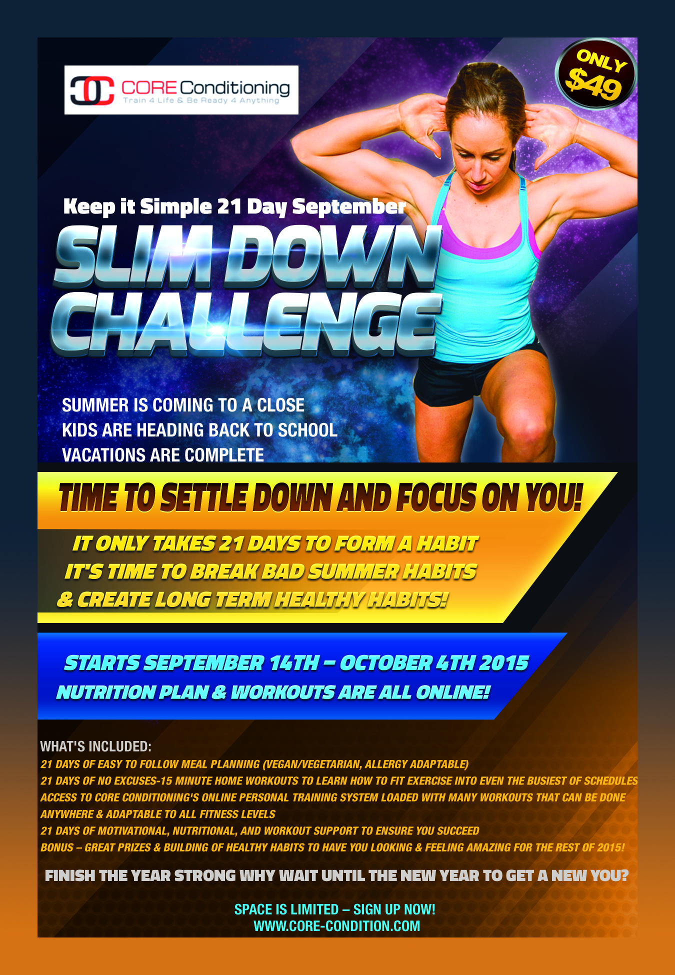 Keep It Simple – September 21 Day Slim Down Challenge Is Here!