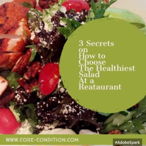healthy restaurant salad