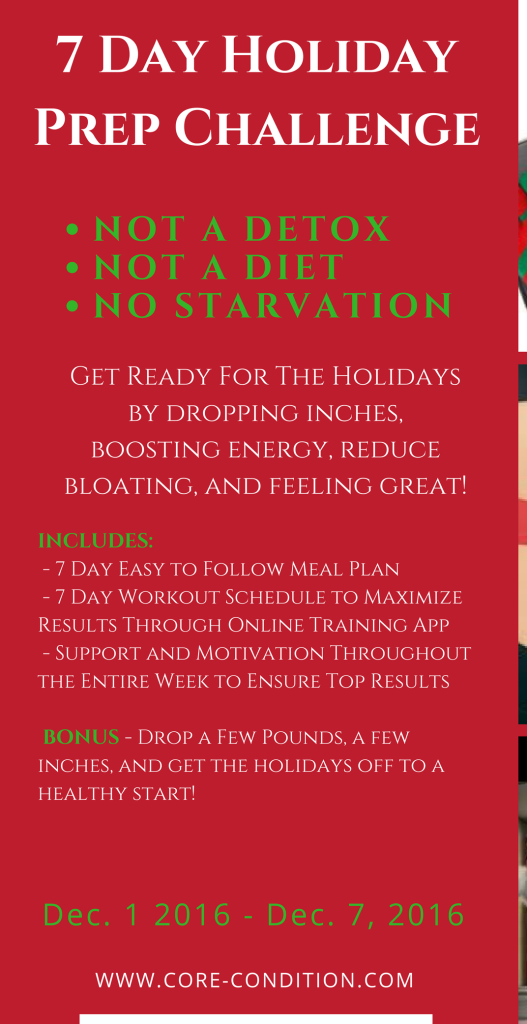 7 Day Holiday Challenge - Fast Weight Loss Meal Plan 