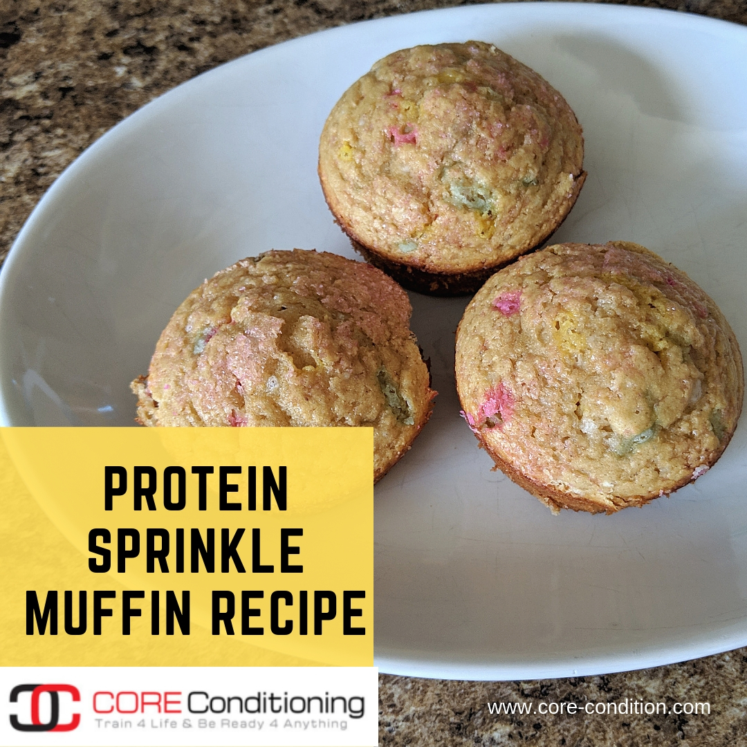 Protein Sprinkle Muffins