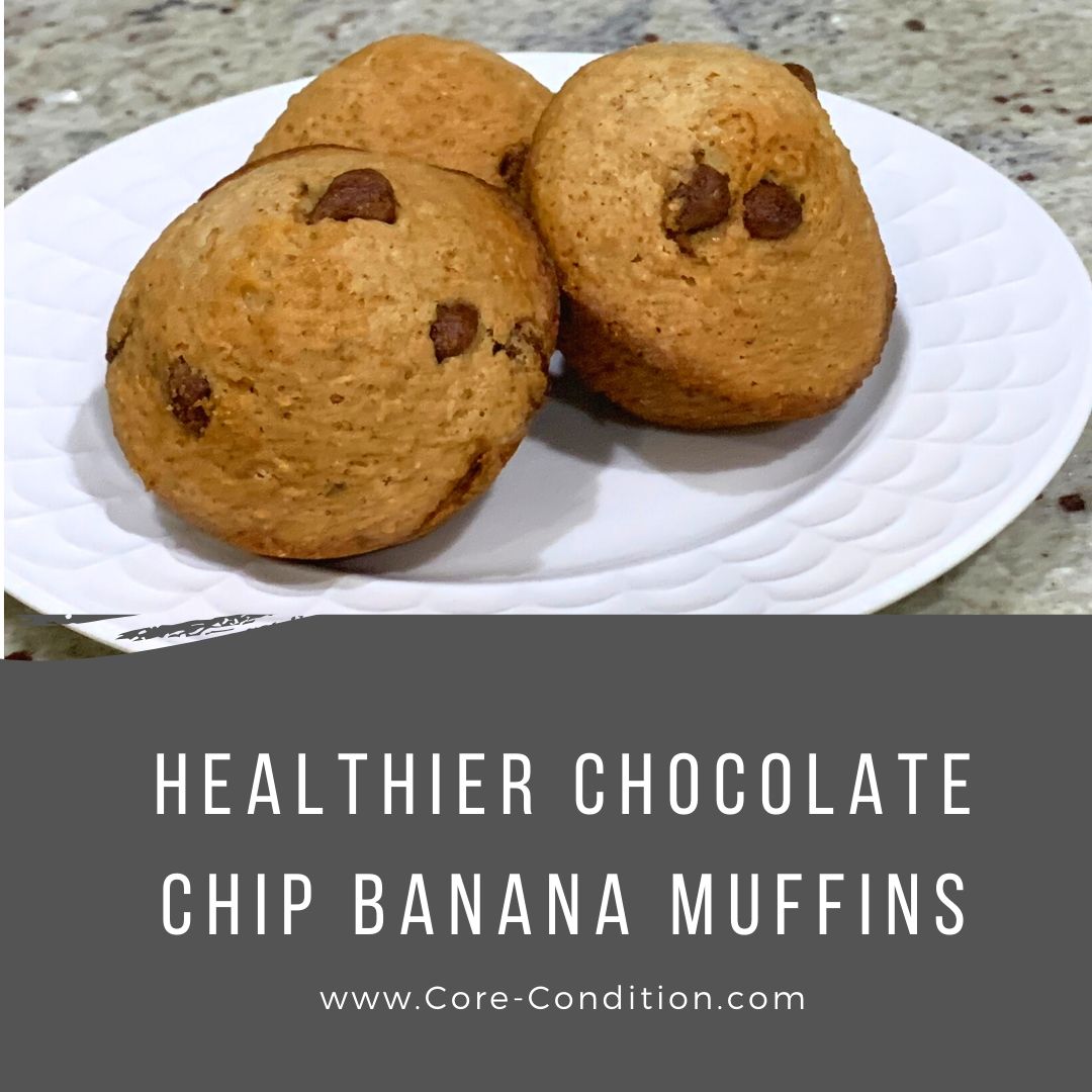 Healthier Muffins – Chocolate Chip Banana
